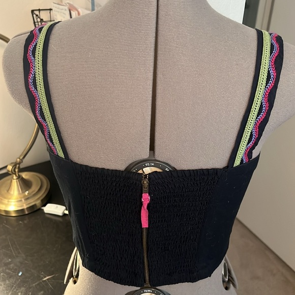 Anthropologie Embroidered Cropped Top - Picture 3 of 11